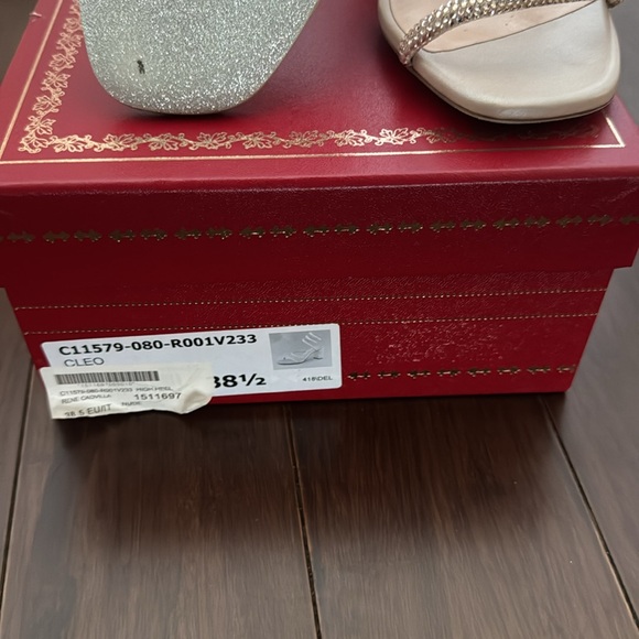 Rene Caovilla Cleo Block Heels - Beige - Picture 3 of 4